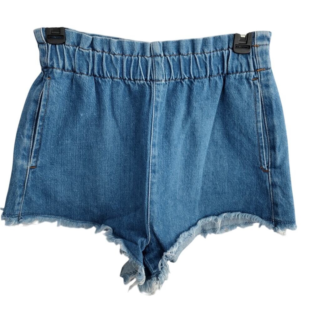 BDG x Urban Outfitters Raw-Hem Pull-On Denim Jean Shorts 2" Inseam Women's Small